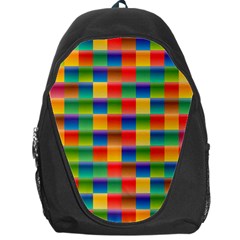 Background Colorful Abstract Backpack Bag by Nexatart