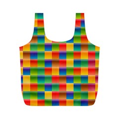 Background Colorful Abstract Full Print Recycle Bags (m)  by Nexatart