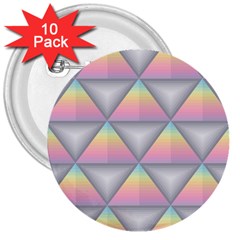 Background Colorful Triangle 3  Buttons (10 Pack)  by Nexatart