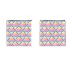 Background Colorful Triangle Cufflinks (square) by Nexatart