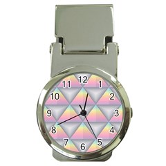 Background Colorful Triangle Money Clip Watches by Nexatart