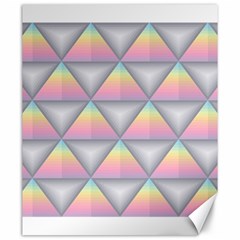 Background Colorful Triangle Canvas 20  X 24   by Nexatart