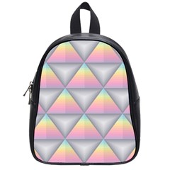 Background Colorful Triangle School Bag (small) by Nexatart