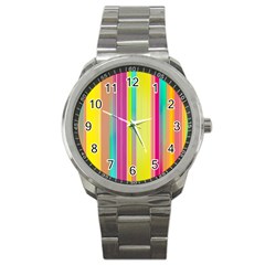 Background Colorful Abstract Sport Metal Watch by Nexatart