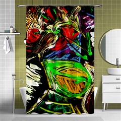 Lillies In The Terracotta Vase 1 Shower Curtain 48  X 72  (small)  by bestdesignintheworld