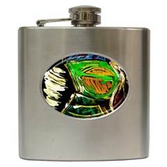 Lillies In The Terracota Vase 5 Hip Flask (6 Oz) by bestdesignintheworld