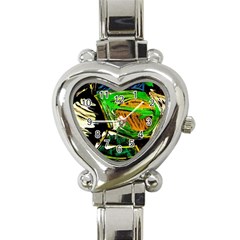 Lillies In The Terracota Vase 5 Heart Italian Charm Watch by bestdesignintheworld