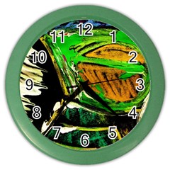 Lillies In The Terracota Vase 5 Color Wall Clocks by bestdesignintheworld