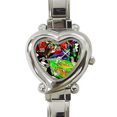 Lillies In The Terracotta Vase 1 Heart Italian Charm Watch by bestdesignintheworld