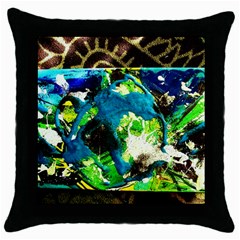 Avocado Throw Pillow Case (black) by bestdesignintheworld