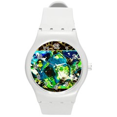 Avocado Round Plastic Sport Watch (m) by bestdesignintheworld