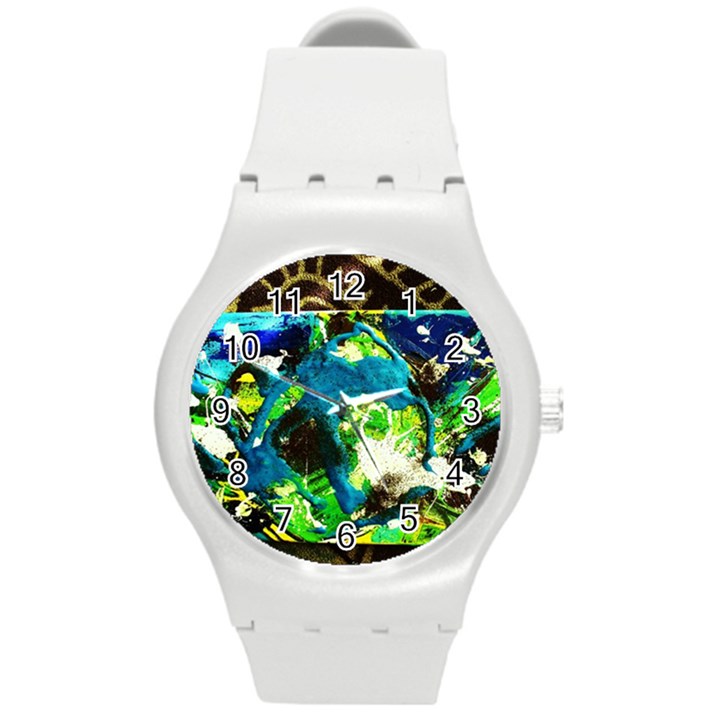 Avocado Round Plastic Sport Watch (M)