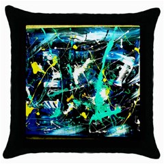 Brain Reflections Throw Pillow Case (black) by bestdesignintheworld