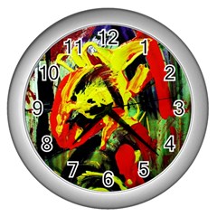 437241213103536 - Bread And Fish Wall Clocks (silver)  by bestdesignintheworld