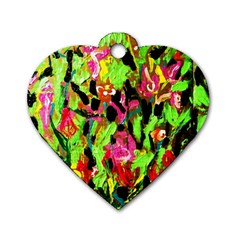 Spring Ornaments Dog Tag Heart (one Side) by bestdesignintheworld