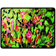 Spring Ornaments Fleece Blanket (large) 