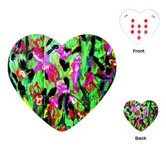 Spring Ornaments-2 Playing Cards (heart)  by bestdesignintheworld