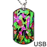 spring ornaments-2 Dog Tag USB Flash (One Side) Front