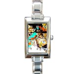 Fragrance Of Kenia 3 Rectangle Italian Charm Watch Front