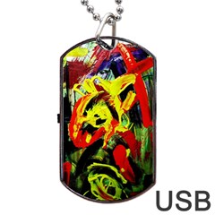 Fish And Bread-1/1 Dog Tag Usb Flash (one Side) by bestdesignintheworld