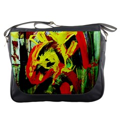 Fish And Bread-1/1 Messenger Bags by bestdesignintheworld