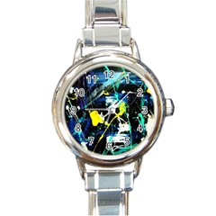 Brain Reflections 2 Round Italian Charm Watch by bestdesignintheworld