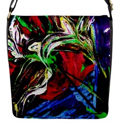 Lillies In The Terracotta Vase 3 Flap Messenger Bag (s) by bestdesignintheworld