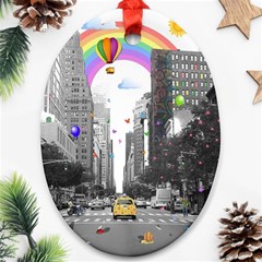 Downtown Dream Ornament (oval)