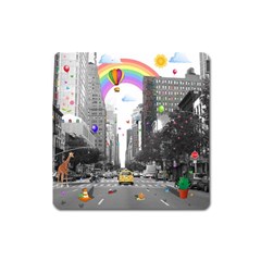 Downtown Dream Square Magnet