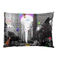 Downtown Dream Pillow Case (two Sides) by Valentinaart