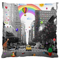 Downtown Dream Large Cushion Case (one Side)