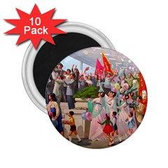 North  Korea - Propaganda 2 25  Magnets (10 Pack)  by Valentinaart