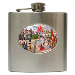 North  Korea - Propaganda Hip Flask (6 Oz) by Valentinaart