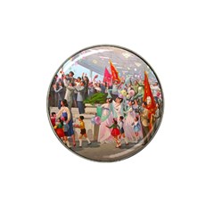 North  Korea - Propaganda Hat Clip Ball Marker by Valentinaart