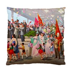 North  Korea - Propaganda Standard Cushion Case (one Side) by Valentinaart