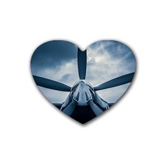 Propeller - Sky Challenger Rubber Coaster (heart)  by FunnyCow