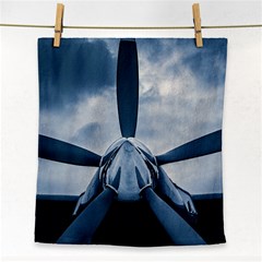 Propeller - Sky Challenger Face Towel by FunnyCow