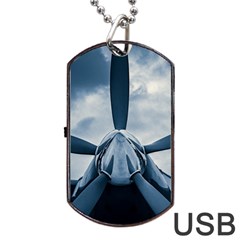 Propeller - Sky Challenger Dog Tag Usb Flash (two Sides) by FunnyCow