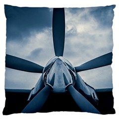 Propeller - Sky Challenger Large Cushion Case (two Sides) by FunnyCow