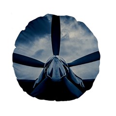 Propeller - Sky Challenger Standard 15  Premium Flano Round Cushions by FunnyCow