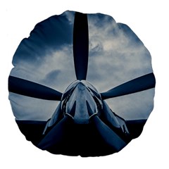 Propeller - Sky Challenger Large 18  Premium Flano Round Cushions by FunnyCow