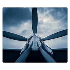 Propeller - Sky Challenger Double Sided Flano Blanket (small)  by FunnyCow