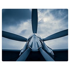 Propeller - Sky Challenger Double Sided Flano Blanket (medium)  by FunnyCow