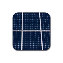 Solar Power Panel Rubber Coaster (square)  by FunnyCow