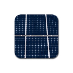 Solar Power Panel Rubber Square Coaster (4 Pack)  by FunnyCow