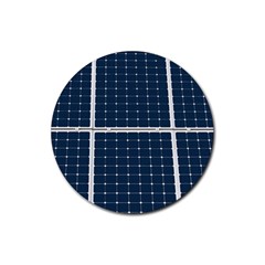 Solar Power Panel Rubber Round Coaster (4 Pack)  by FunnyCow