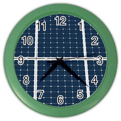 Solar Power Panel Color Wall Clocks by FunnyCow