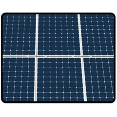 Solar Power Panel Double Sided Fleece Blanket (medium)  by FunnyCow