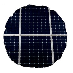 Solar Power Panel Large 18  Premium Flano Round Cushions by FunnyCow