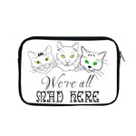 Funny Cats  We Are All Mad Here Apple MacBook Pro 15  Zipper Case Front